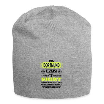 Fußball Fan Fussballverein Dortmund - Jersey-Beanie - Grau meliert - Vorne