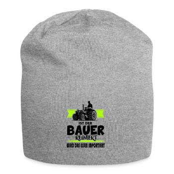 Ist der Bauer ruiniert Demostration Protest - Jersey-Beanie - Grau meliert - Vorne