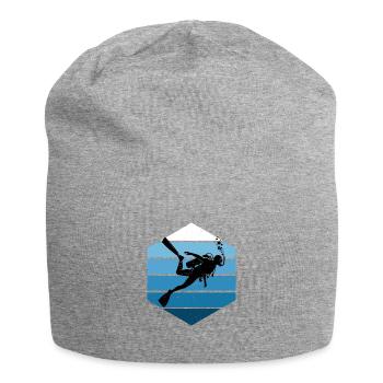 Diver Scuba Diver Diver Diving Scuba Diver - Jersey Beanie - heather grey - Front