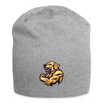 Golden Retriever Hund Muskeln Fitness - Jersey-Beanie - Grau meliert - Vorne