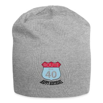 Birthday Birthday Route 40 - Jersey Beanie - heather grey - Front
