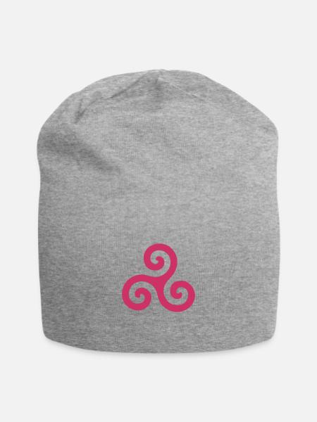 Triskele Magenta - Jersey-Beanie - Grau meliert