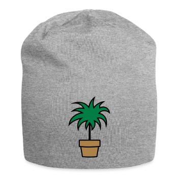 Plant houseplant room plant - Jersey Beanie - heather grey - Front