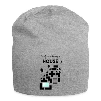build a house - Jersey Beanie - heather grey - Front