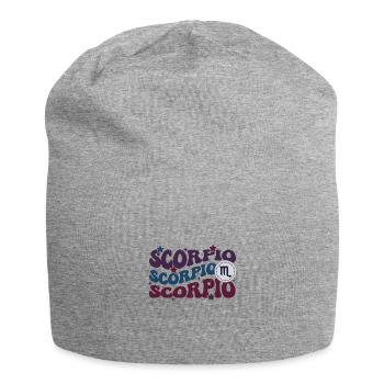 Scorpio Zodiac Sign Birthday - Jersey Beanie - heather grey - Front