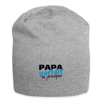papa parfait ou presque - Bonnet en jersey - gris chiné - Devant