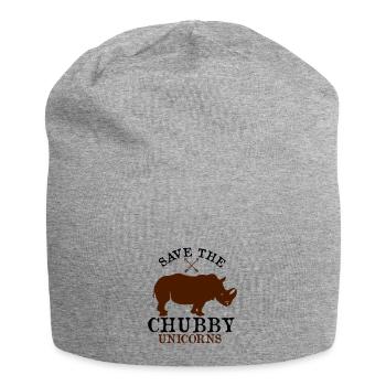 Save the Chubby Unicorns - Jersey-Beanie - Grau meliert - Vorne