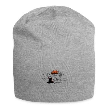 Wikinger-Beerdigung - Jersey-Beanie - Grau meliert - Vorne