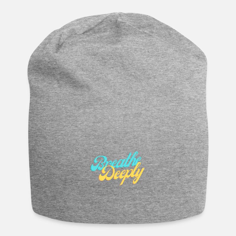 deeply - Jersey Beanie - heather grey