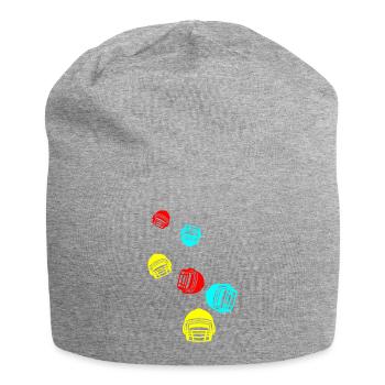 Casque de football - Bonnet en jersey - gris chiné - Devant