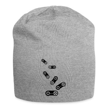 Gamepad Icon Gamer - Jersey Beanie - heather grey - Front