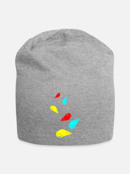 Muschel symbol - Jersey-Beanie - Grau meliert