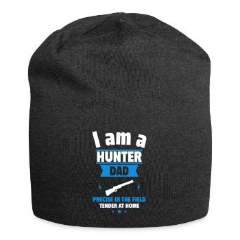 Jäger Papa, Vatertagsgeschenk - Jersey-Beanie - Anthrazit - Vorne