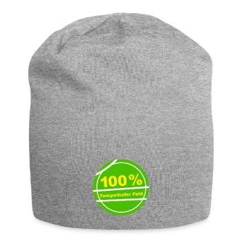 100% Tempelhofer Feld - Jersey-Beanie - Grau meliert - Vorne