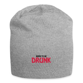 Born to be drunk - Bonnet en jersey - gris chiné - Devant