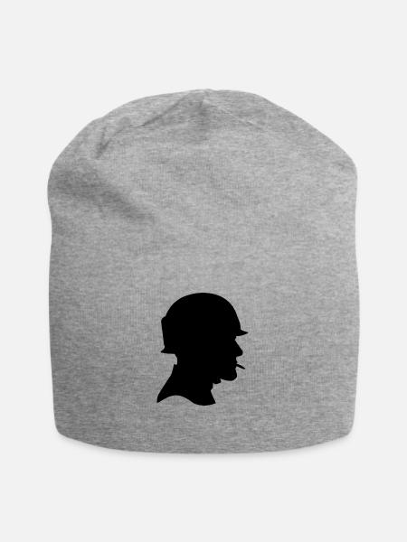 Soldat - Jersey-Beanie - Grau meliert