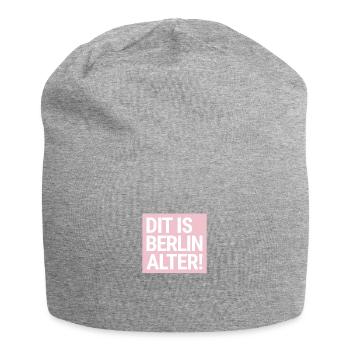 DIT IS BERLIN ALTER! Berliner Schnauze - Jersey-Beanie - Grau meliert - Vorne