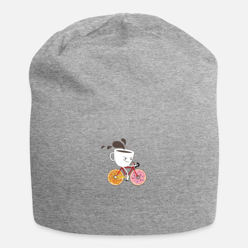 Café vélo vélo café VTT - Bonnet en jersey - gris chiné