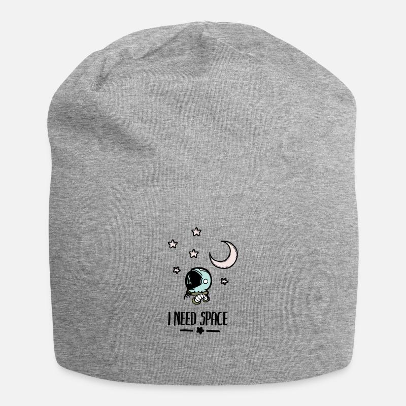 I need space - Jersey Beanie - heather grey