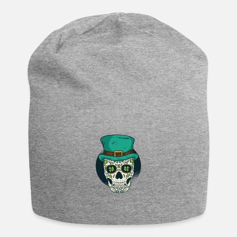 St Patrick day - Jersey-Beanie - Grau meliert