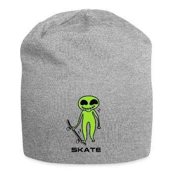 skateboard skate outta space sk8 skateboarder - Jersey-Beanie - Grau meliert - Vorne