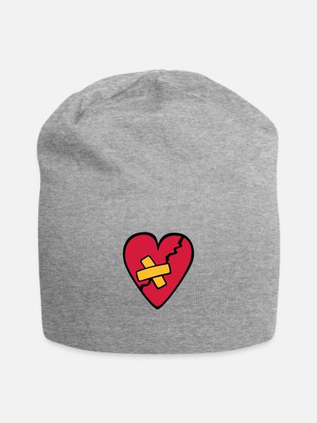 CoeurBrisé - Jersey Beanie - heather grey