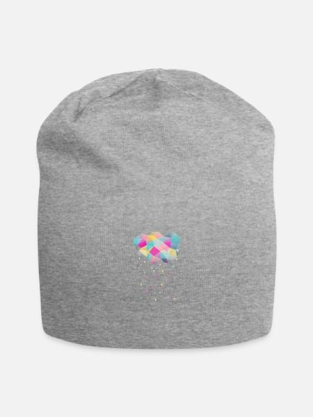 WOLKE - Jersey-Beanie - Grau meliert