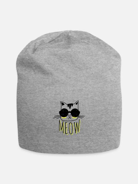 Cool Cat - Jersey Beanie - heather grey