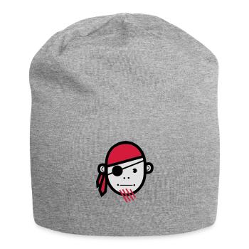 Pirate - Jersey Beanie - heather grey - Front