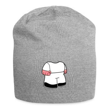 Corps nain petit visage tête comique drôle - Bonnet en jersey - gris chiné - Devant