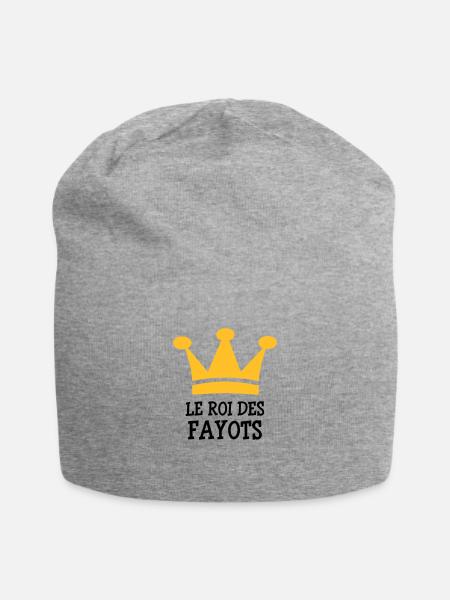 Le Roi des Fayots - Bonnet en jersey - gris chiné