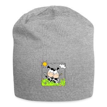 Cow Friends - Bonnet en jersey - gris chiné - Devant