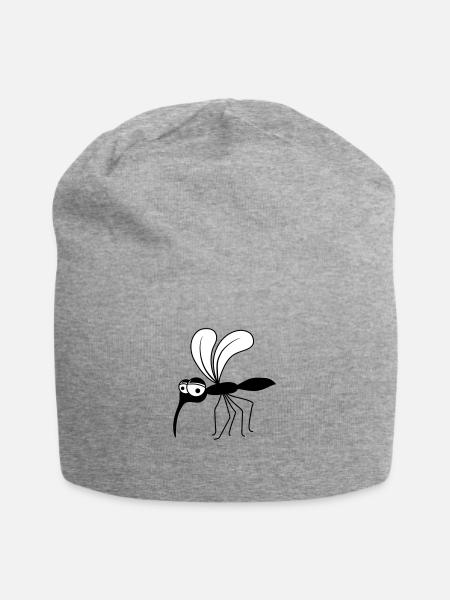 stechmuecke vole insect de la mouche de glace sucer le sang - Bonnet en jersey - gris chiné
