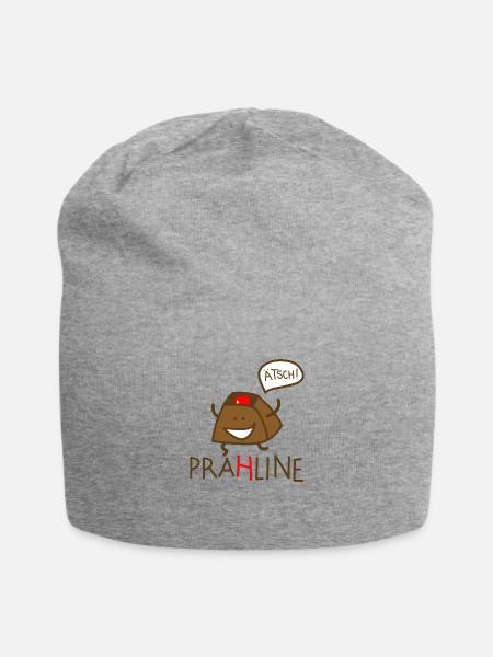 Praline - Jersey-Beanie - Grau meliert