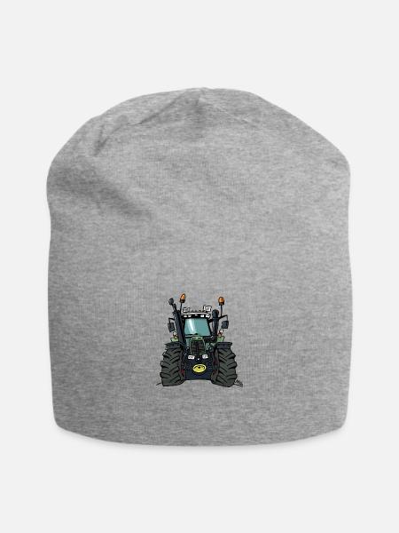 0255 F 824 - Jersey-Beanie - Grau meliert