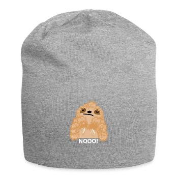 Lustiges Faultier sagt nein - Jersey-Beanie - Grau meliert - Vorne