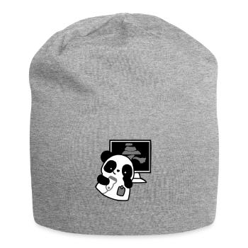 radiologue d’ultrason de panda - Bonnet en jersey - gris chiné - Devant