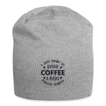 Je veux juste boire - Bonnet en jersey - gris chiné - Devant