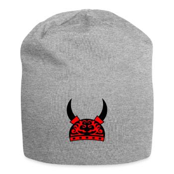 viking helmet - Jersey-Beanie - Grau meliert - Vorne