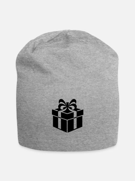 Anlass-Express - Jersey-Beanie - Grau meliert