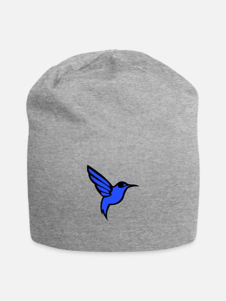 kolibri vogel - Jersey-Beanie - Grau meliert