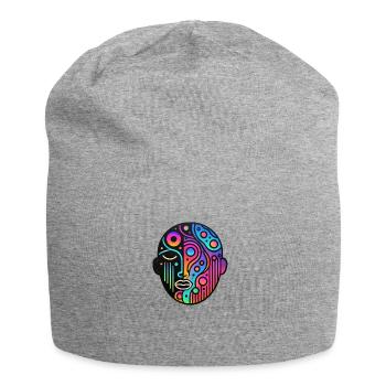 Crazy Face - Universe - Jersey-Beanie - Grau meliert - Vorne