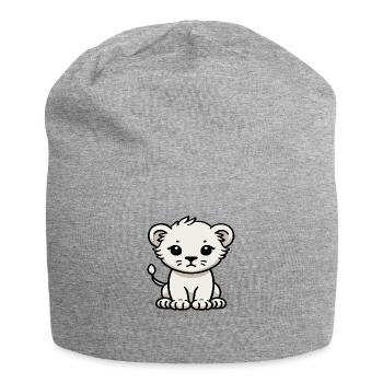 Lion cub - Jersey Beanie - heather grey - Front