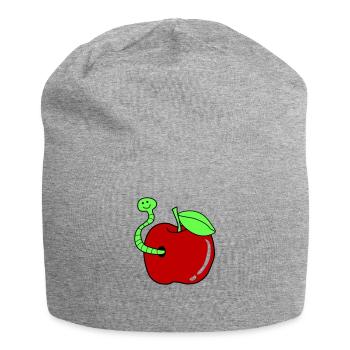 wurm apfel - Jersey-Beanie - Grau meliert - Vorne