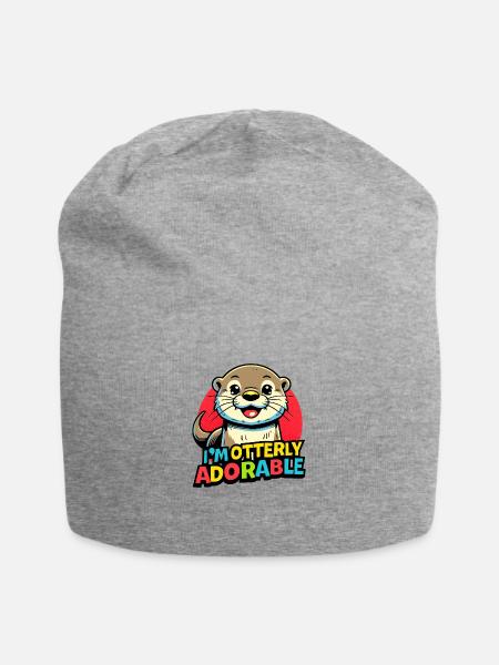 Otter - Jersey-Beanie - Grau meliert