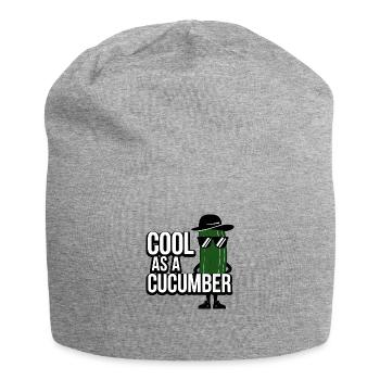 Cool comme un concombre - Bonnet en jersey - gris chiné - Devant