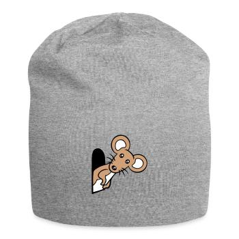 Trou de souris Trou de souris Trou de souris Peeps Mignon Drôle Bande dessinée - Bonnet en jersey - gris chiné - Devant