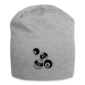 Billard - Jersey-Beanie - Grau meliert - Vorne