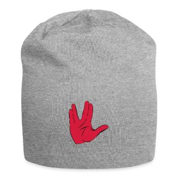 salutation - Bonnet en jersey - gris chiné - Devant