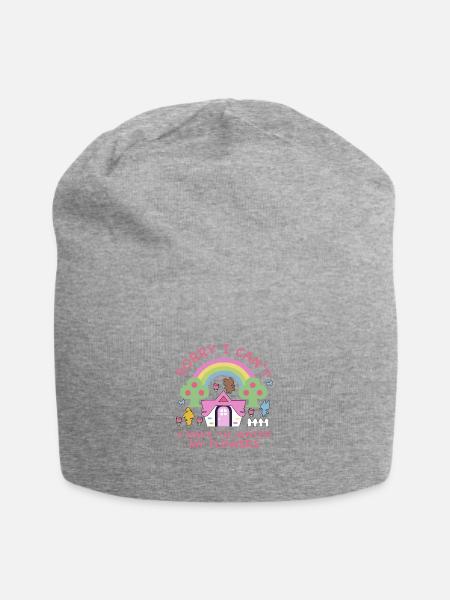 Sorry I Can't I Have To Water My Flowers T-Shirt - Jersey-Beanie - Grau meliert
